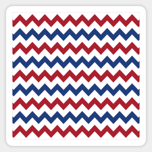 Red White Blue Chevrons Sticker